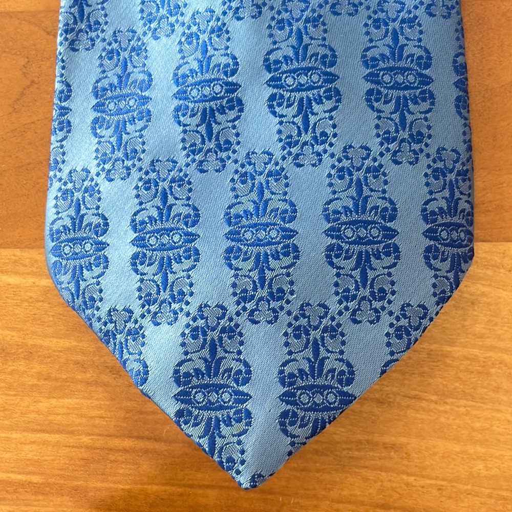 Mr John blue tie with inself pattern
